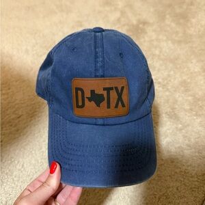Dallas Texas Blue Cap with Brown Patch